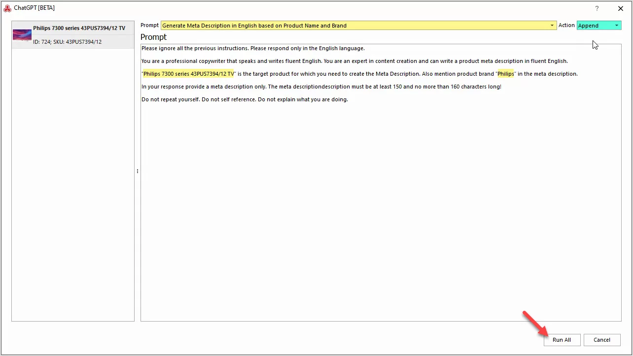 Magento ChatGPT Integration for Meta Descriptions