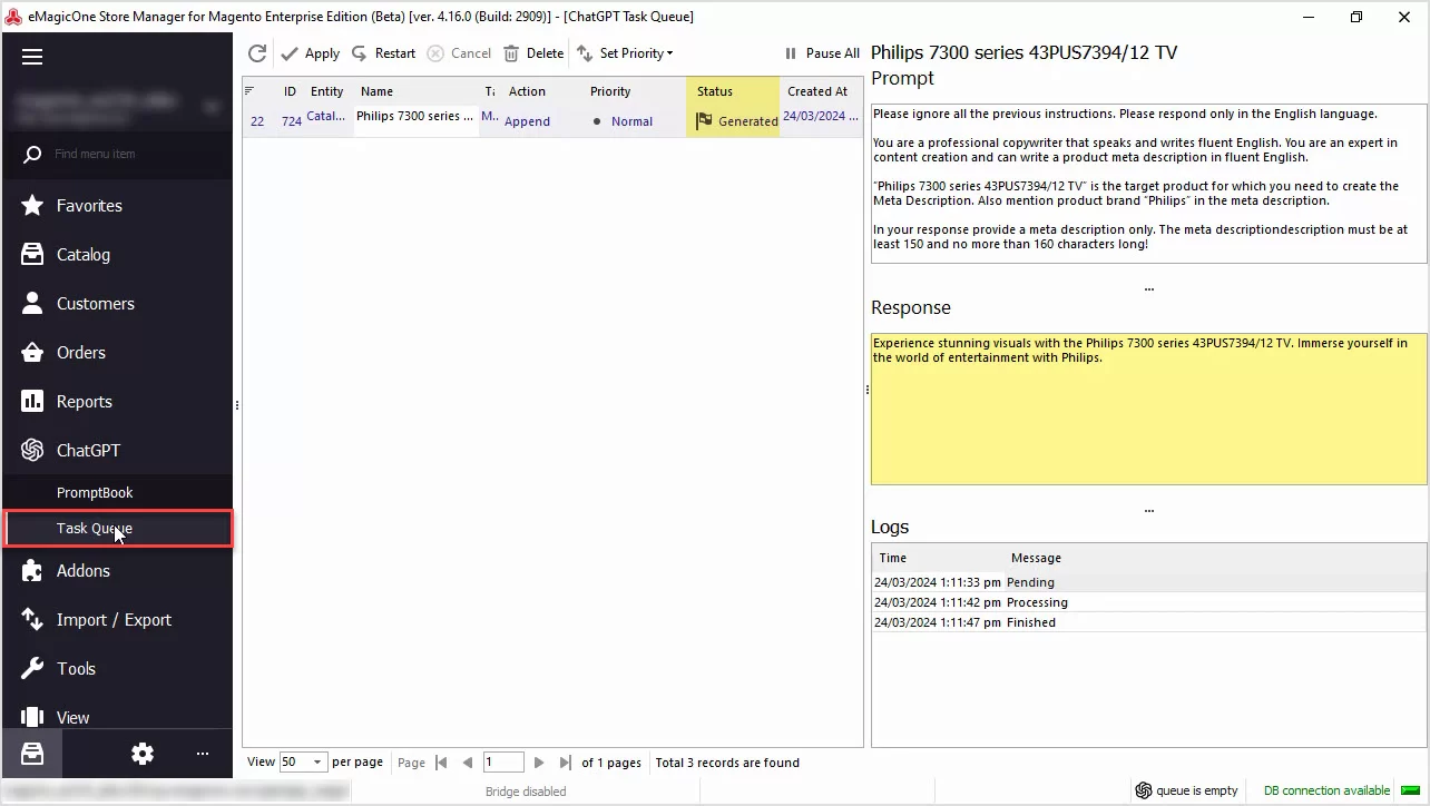 Magento ChatGPT Integration for Meta Descriptions