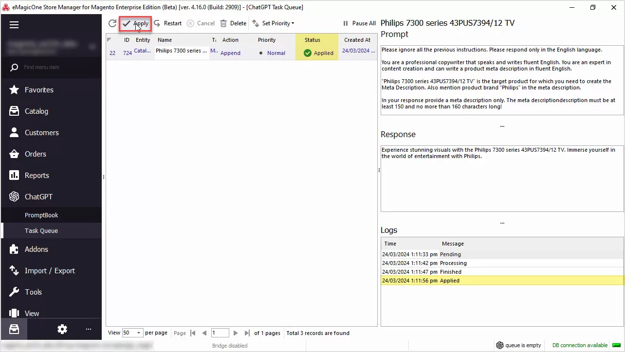 Magento ChatGPT Integration for Meta Descriptions
