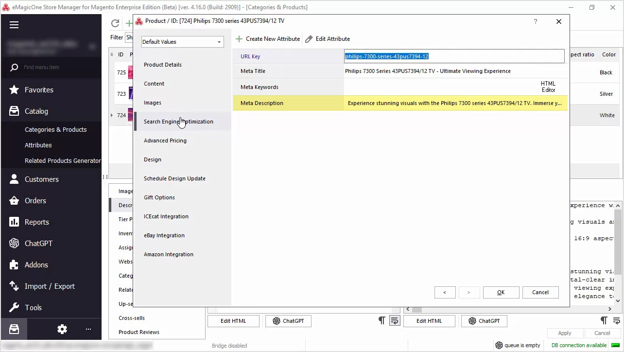 Magento ChatGPT Integration for Meta Descriptions