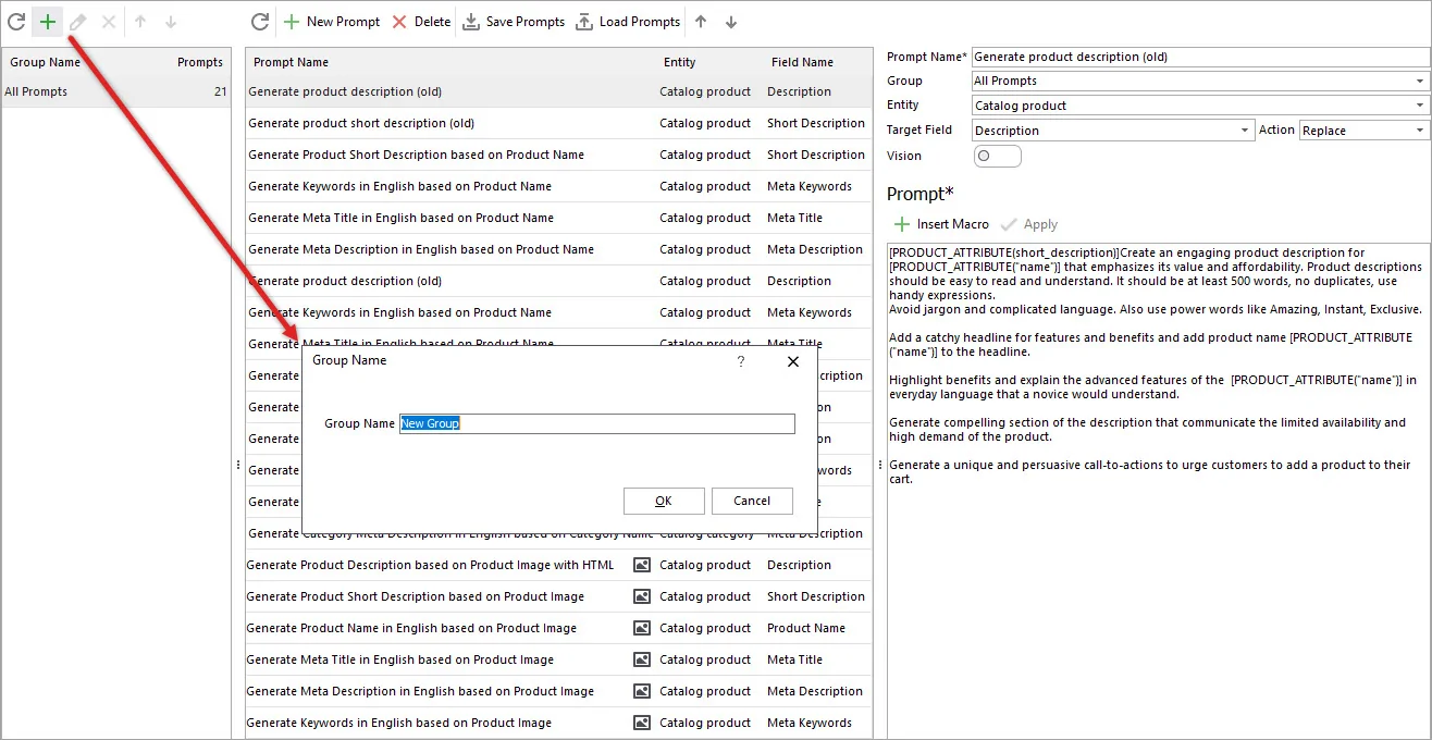 Store Manager for Adobe / Magento Magento ChatGPT Prompt Group