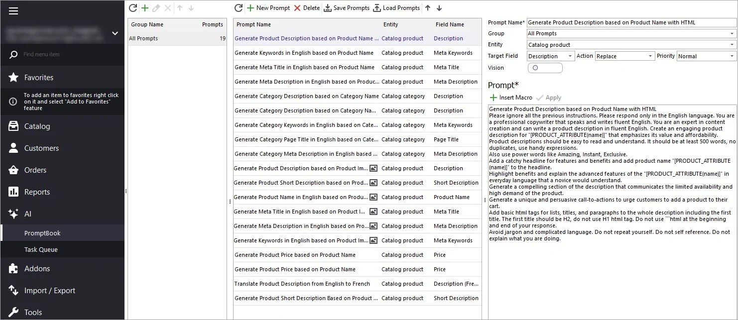 Magento Adobe Prompt for Claude to Generate Product Descriptions