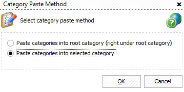 Paste Magento 2 category options