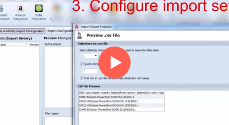 How to Create Configuration for Automated Product Import