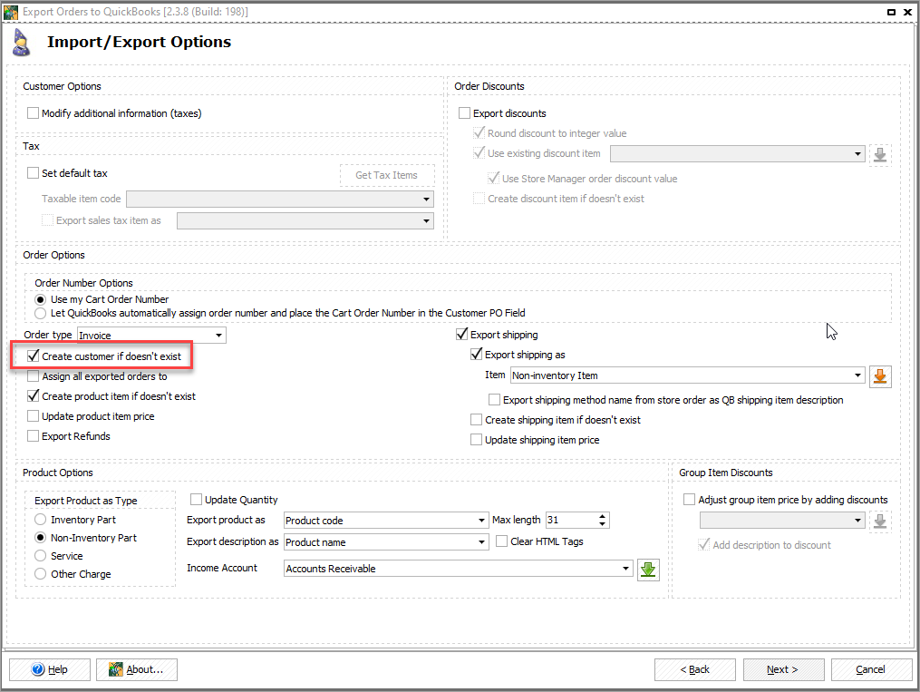 Creating Customer While Exporting Magento Orders to QuickBooks
