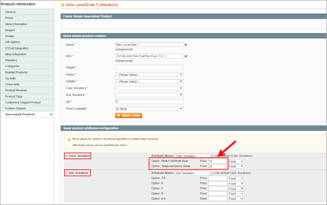 configurable product price in magento 1.9