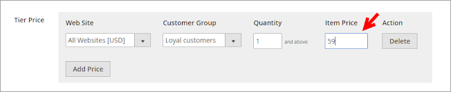 group price magento 2