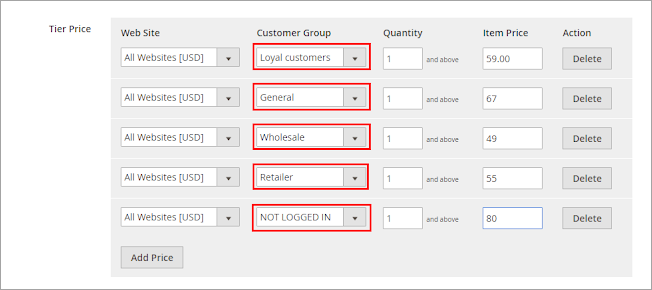 magento 2 group prices