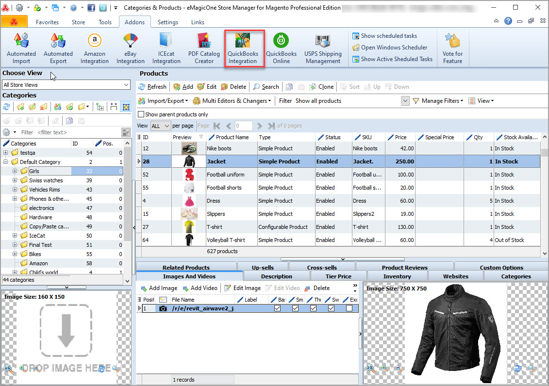 Magento Store Manager QuickBooks Integration