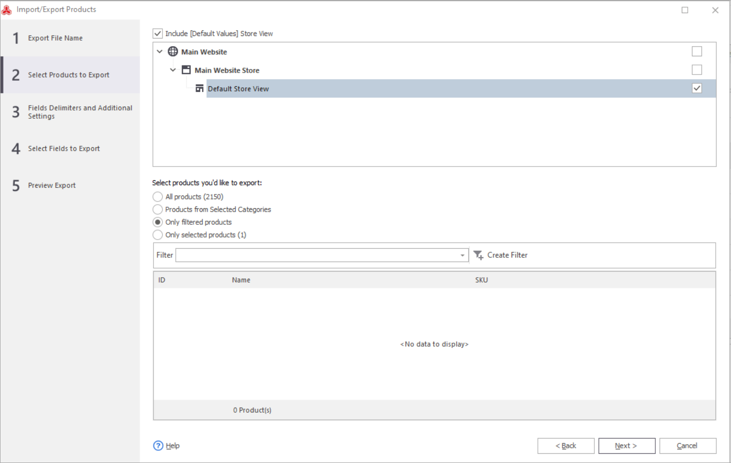 Magento Store Manager Import Export Products Wizard