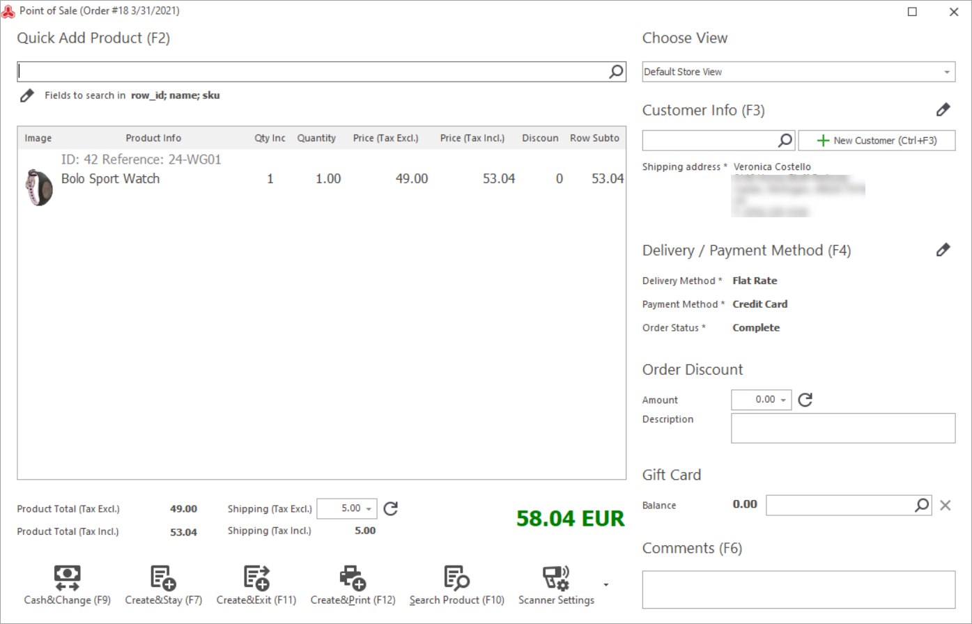 Magento Store Manager new POS design