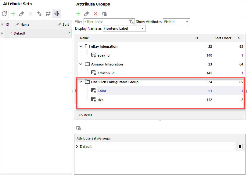 Check Created Configurable Attributes