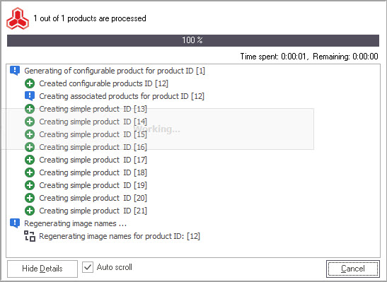 Process of Creation Progress bar