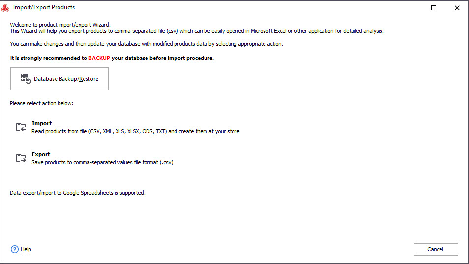 Select Export