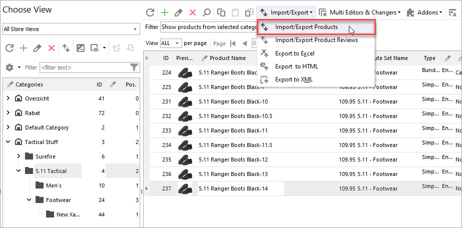 Launch Import Wizard in Store Manager