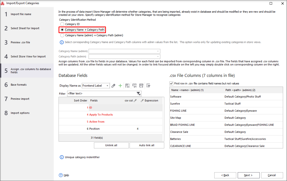  Map File Columns