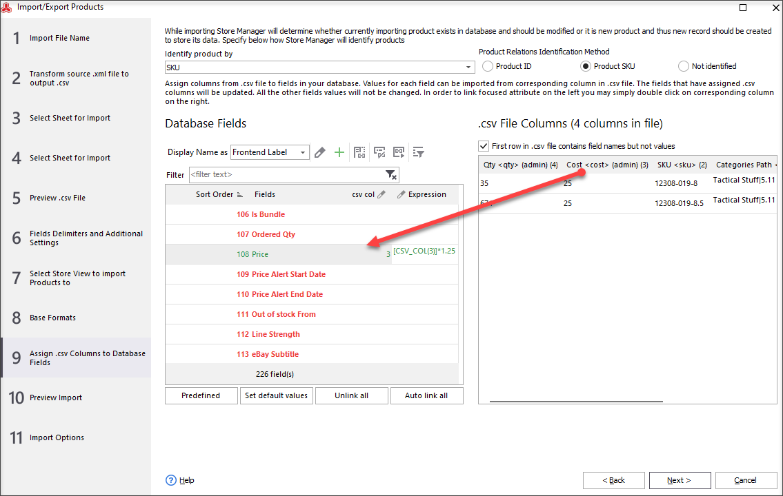 Add margin to cost