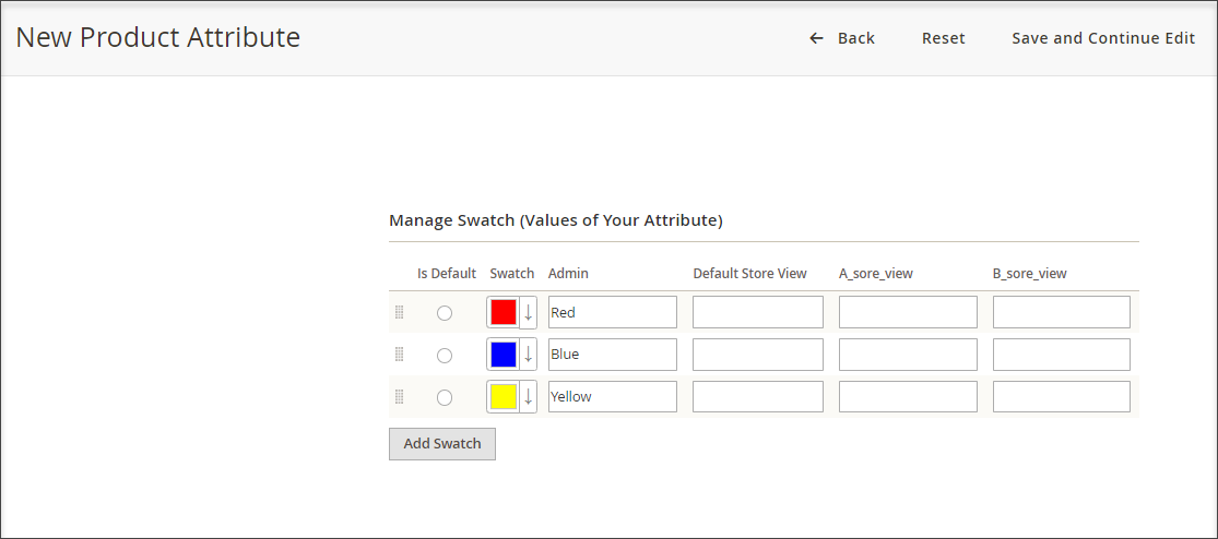 Add values to the attribute