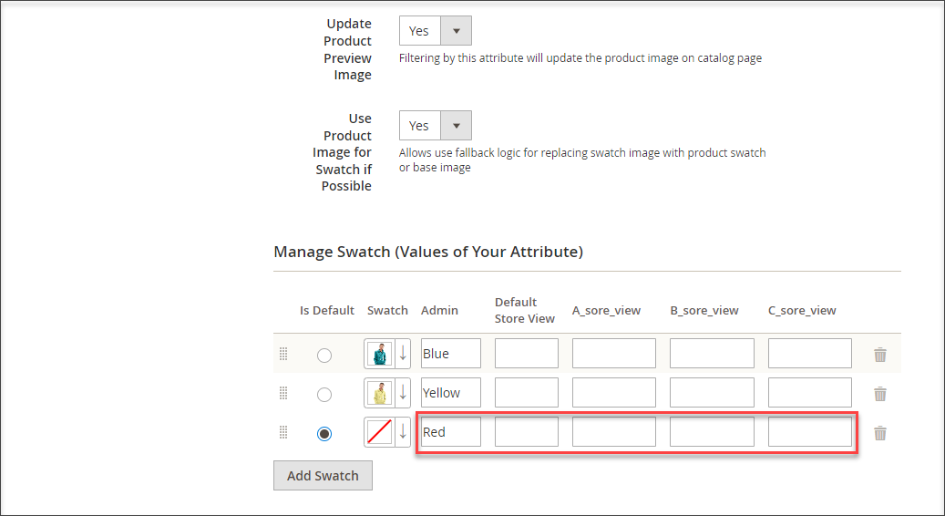 Magento 2 Attribute Values