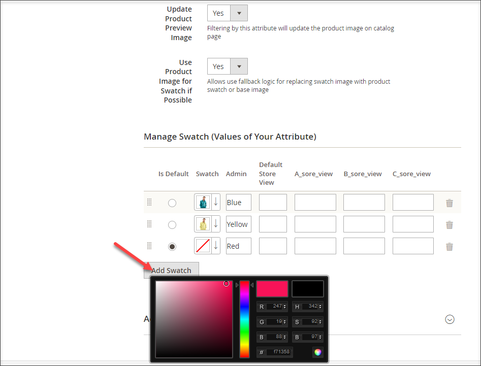 Magento 2 Swatch Image