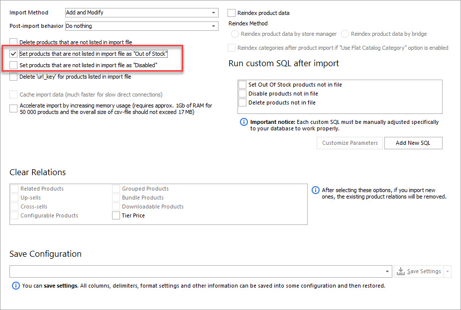 Update Products Not Listed in File