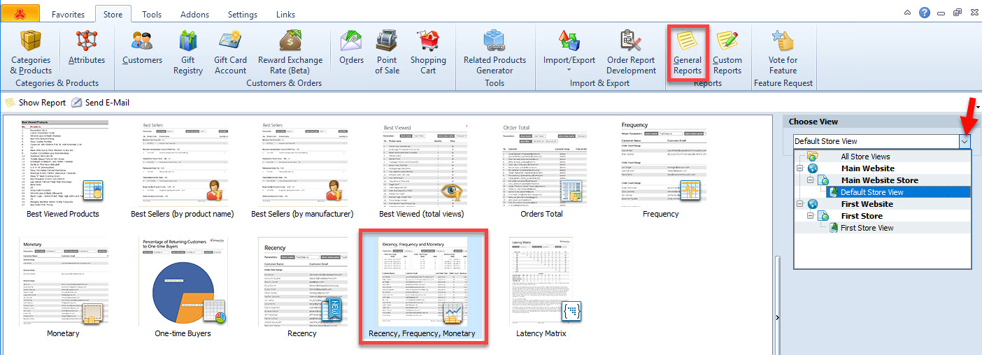 Magento 2 General Reports RFM Report Magento 2 General Reports RFM Report