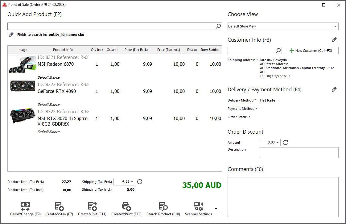 Accept orders offline with POS