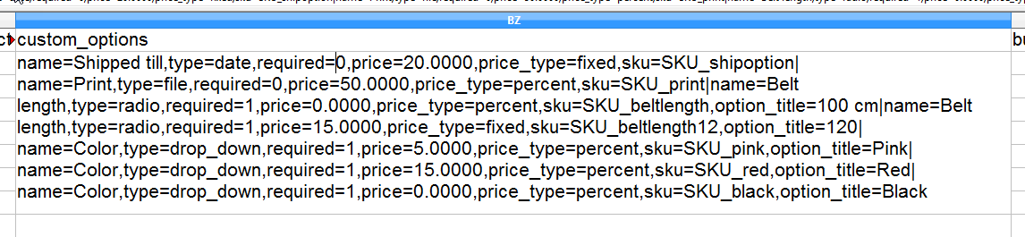 Import Magento 2 Custom Options from CSV magento 2 admin import custom options file