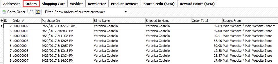 Magento 2 Customers Data magento 2 customers orders