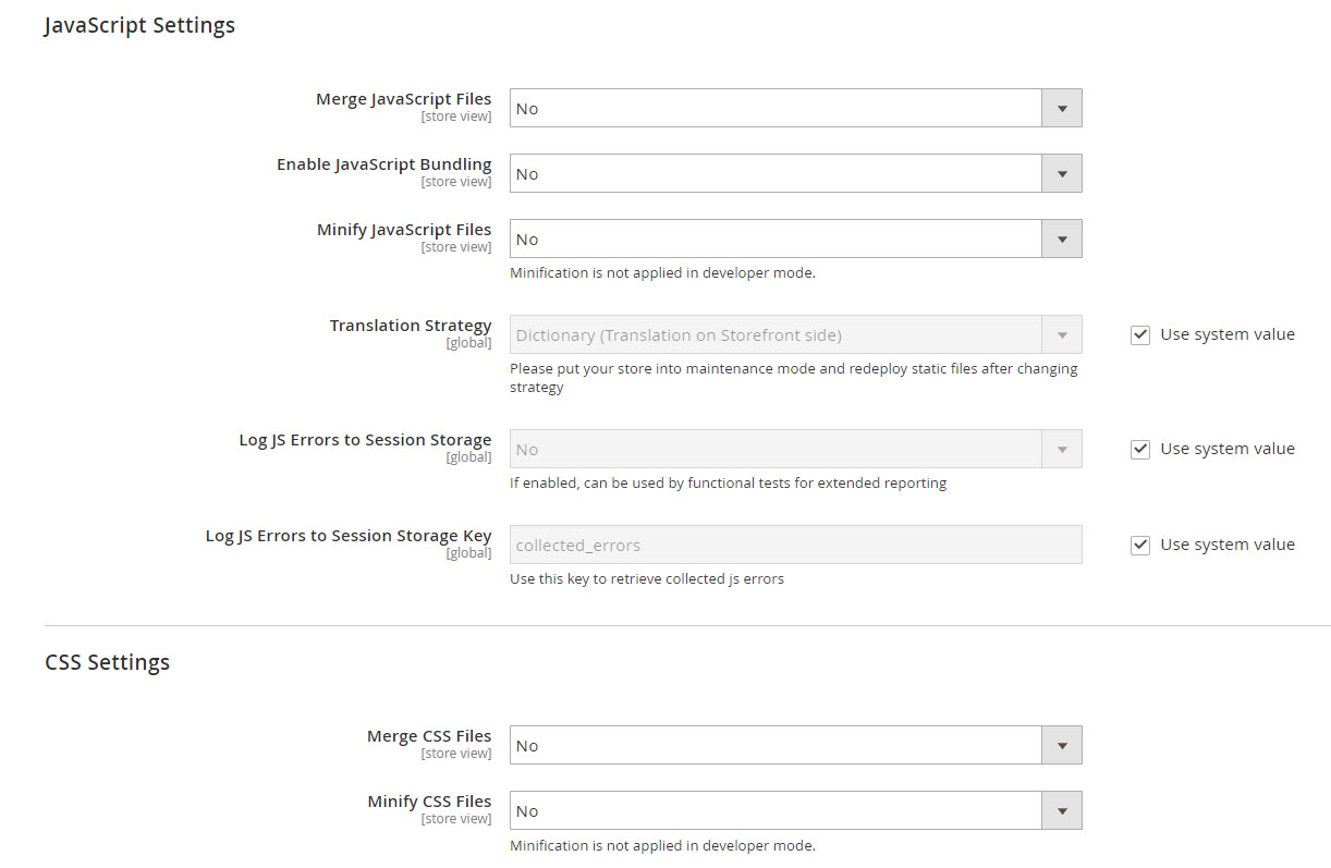 Magento2 Speed Up merge-magento-2-js-css