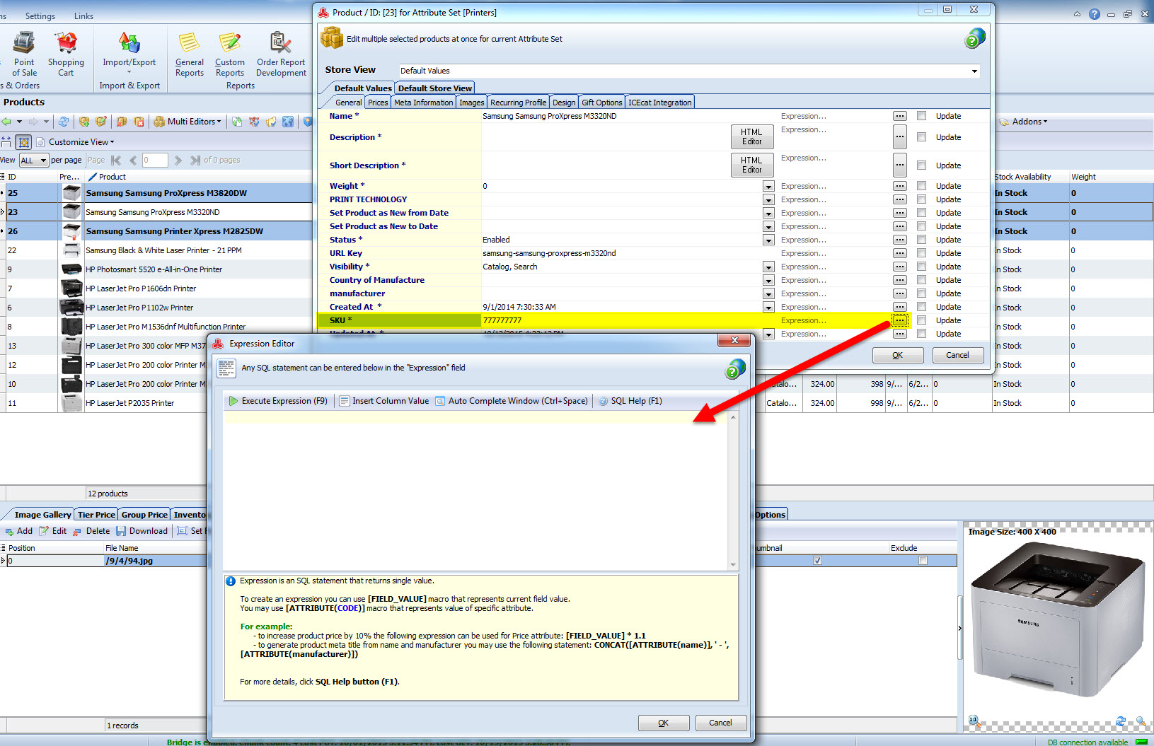 Magento SKU Update update sku via magento multi editor