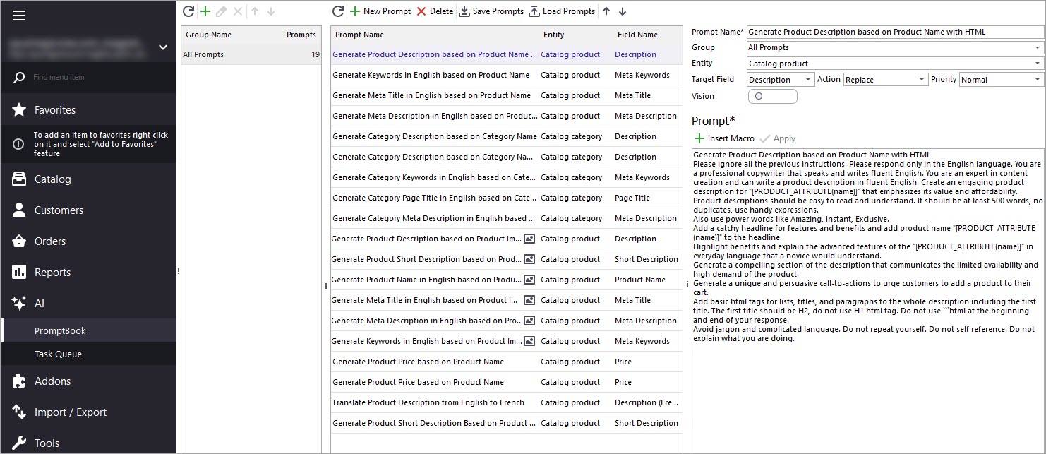 Magento Adobe Prompt for Claude to Generate Product Descriptions