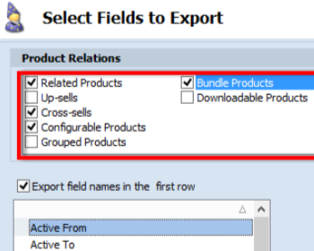 how to export multi component products from magento