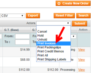 how to generate magento invoices for orders article