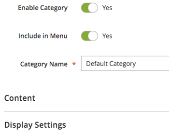 how to make magento categories show up